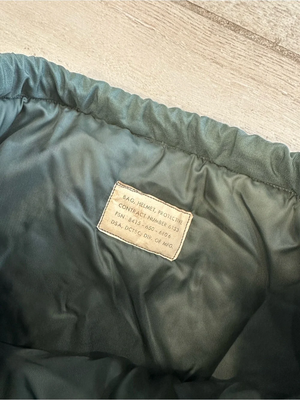 VTG WWII U.S. Air Force Helmet Bag (FSN 8415-650-6806)